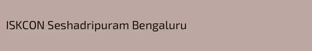 ISKCON Seshadripuram Bengaluru